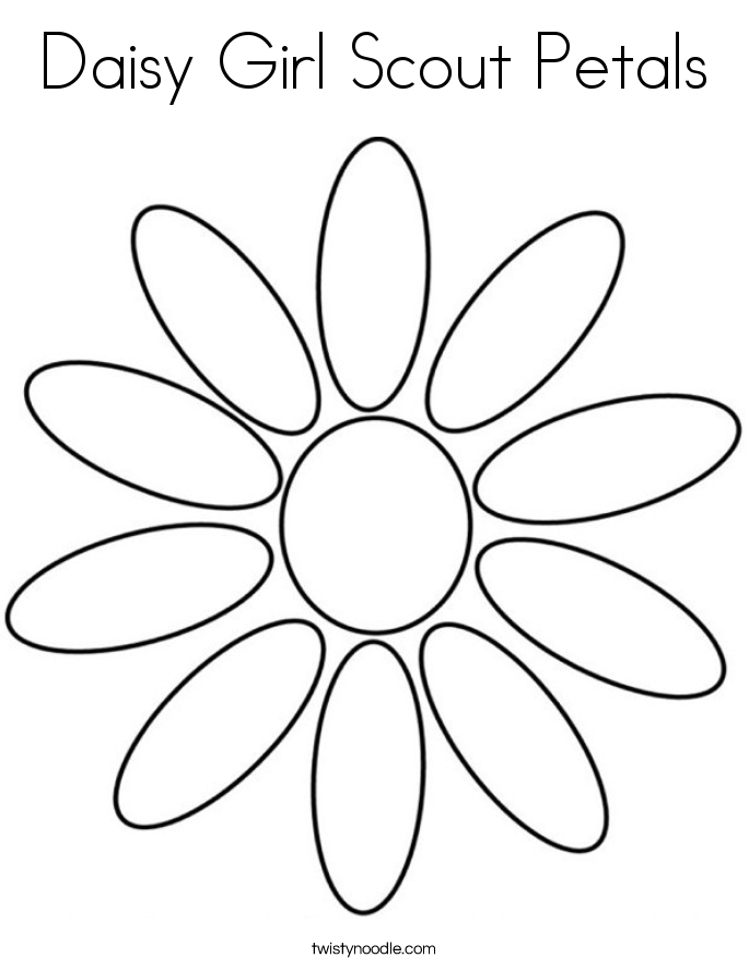 daisy scout coloring pages - photo #42