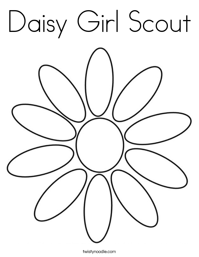 daisy scout coloring pages - photo #10