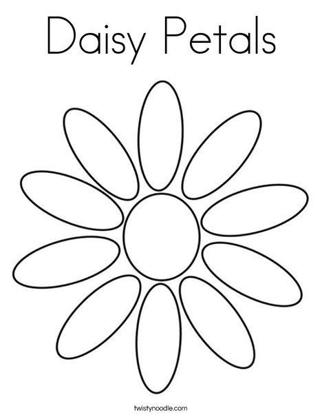 daisy petal coloring pages - photo #25
