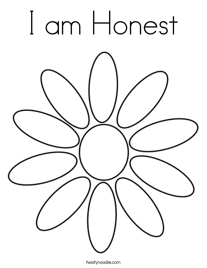 i can be honest coloring pages - photo #22
