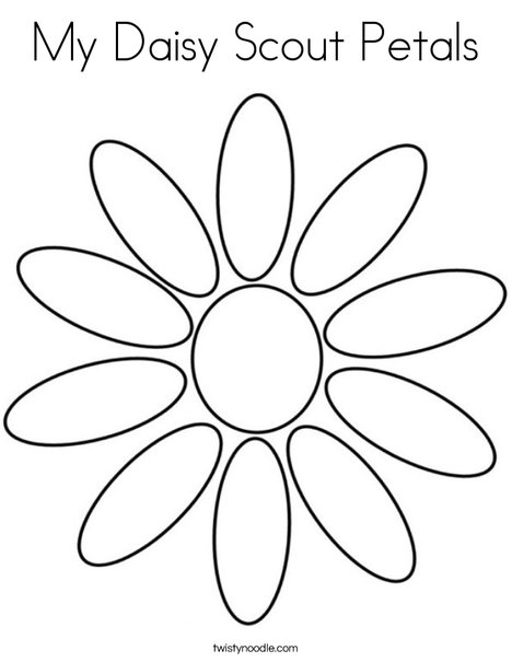 daisy petal coloring pages - photo #43