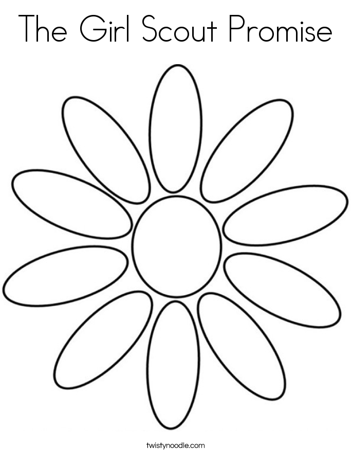 daisy girls scouts coloring pages - photo #49