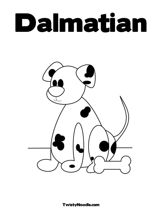 dalmatian fire dog coloring pages - photo #32