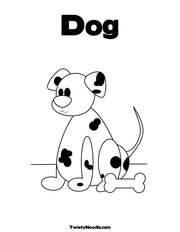 Dalmatian Coloring Page