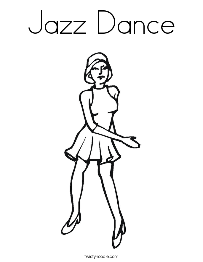 dance coloring pages jazz - photo #1