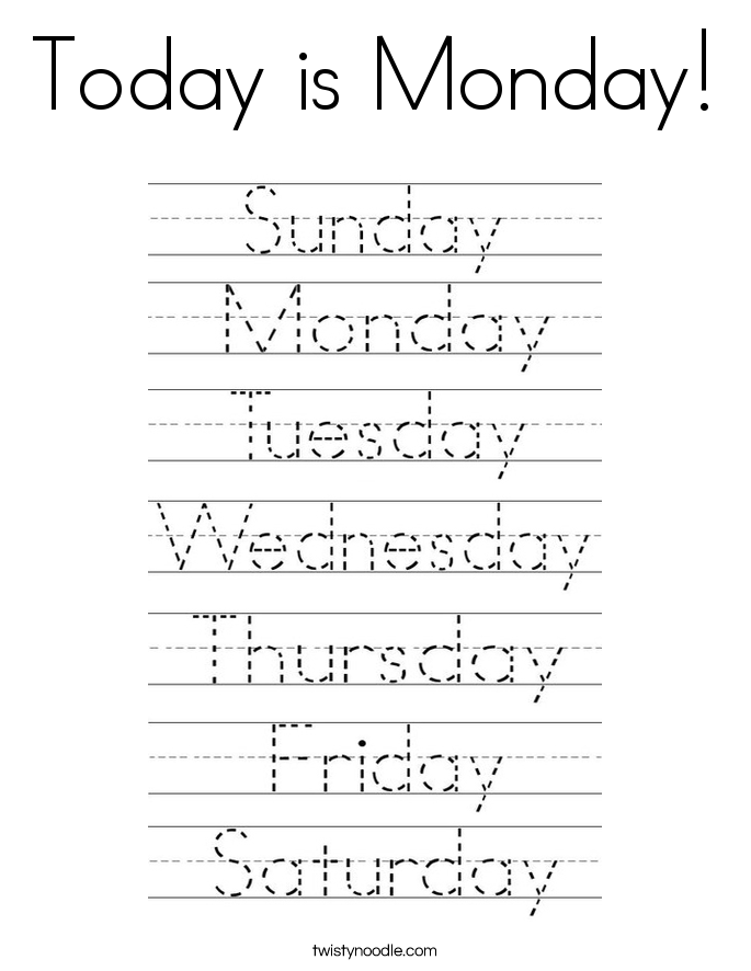 today-is-monday-coloring-page-twisty-noodle