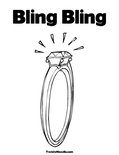 Bling BlingColoring Page