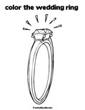 color the wedding ring Coloring Page