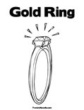 Gold RingColoring Page