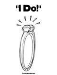 "I Do!" Coloring Page