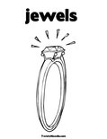 jewelsColoring Page