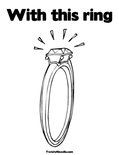 With this ringColoring Page