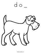 The dog is brown Coloring Page - Twisty Noodle