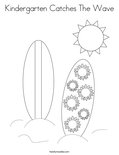 Let's Surf Coloring Page - Twisty Noodle
