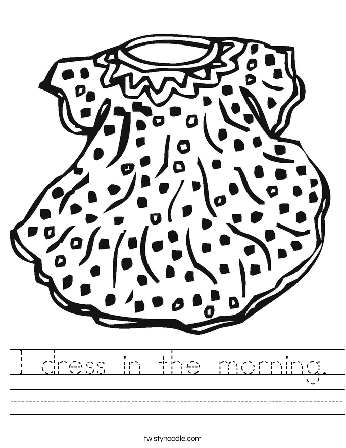 pajamas in the morning coloring pages - photo #49