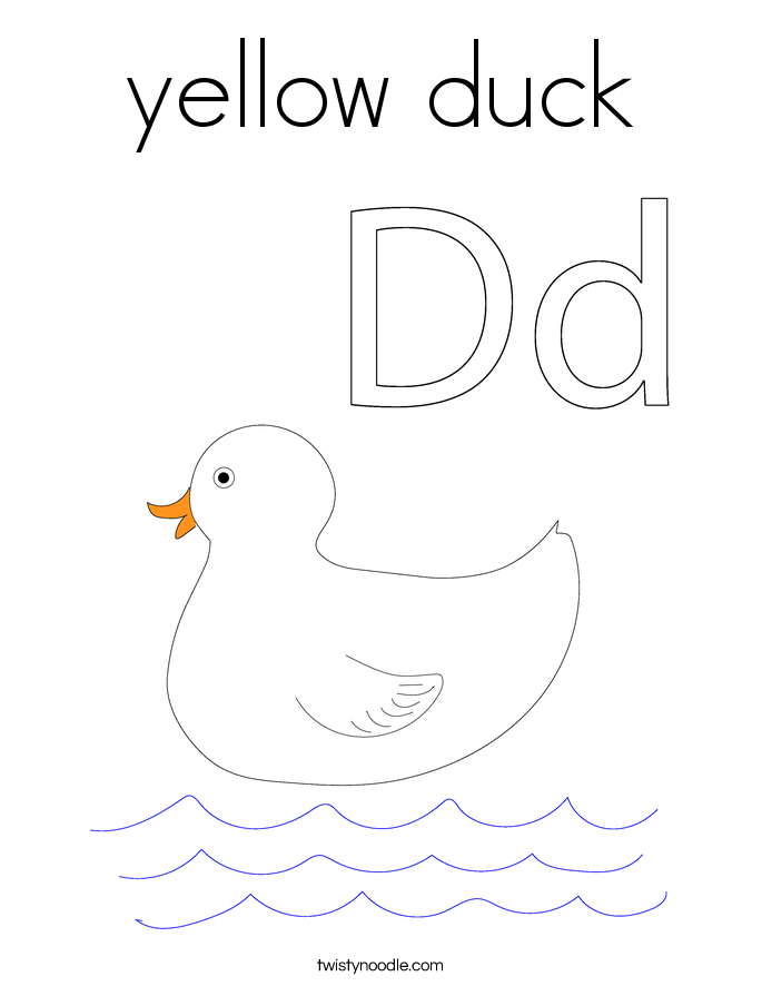 yellow coloring pages for toddlers - photo #9