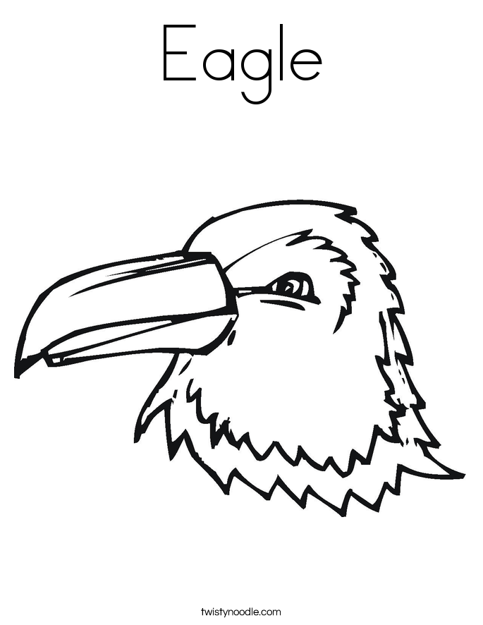 Eagle Coloring Page - Twisty Noodle Eagle Coloring Page - Twisty Noodle
