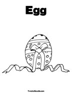 Egg Coloring Page