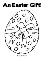 An Easter Gift Coloring Page