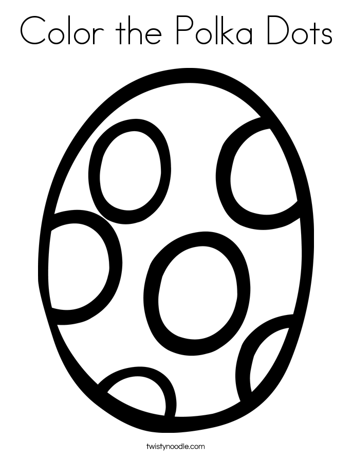 color the polka dots coloring page