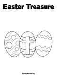 Easter TreasureColoring Page