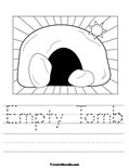 Empty Tomb Worksheet