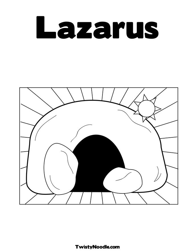 Lazarus Raised From The Dead Coloring Page Coloring Pages