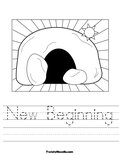 New Beginning Worksheet