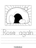 Rose again Worksheet