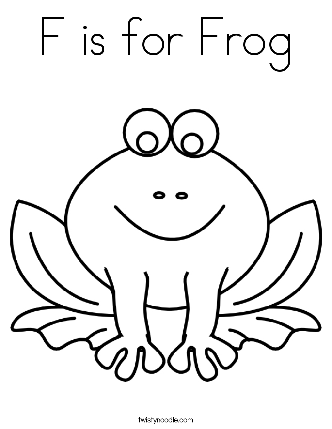 f for fish coloring pages - photo #49