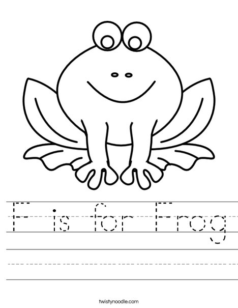 f is for frog worksheet twisty noodle f is for frog worksheet twisty noodle