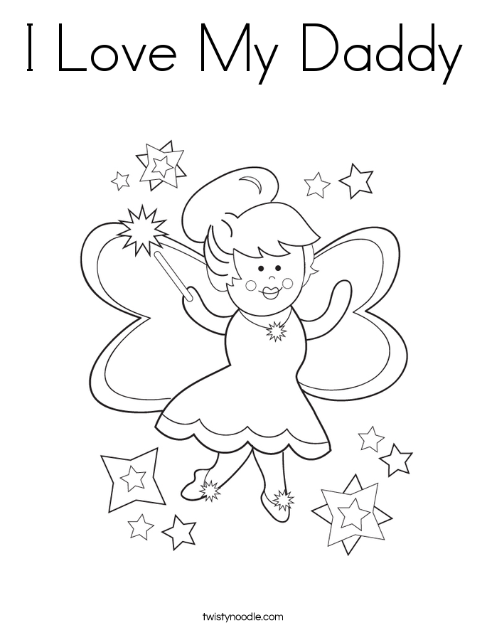 i love daddy coloring pages - photo #45