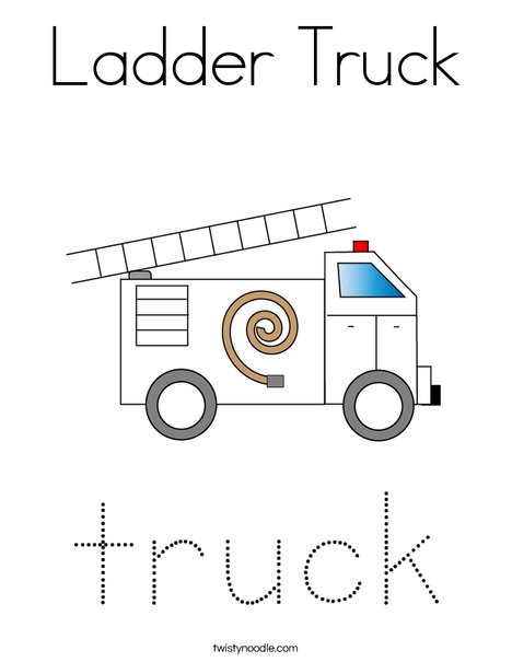 ladder truck coloring pages - photo #4