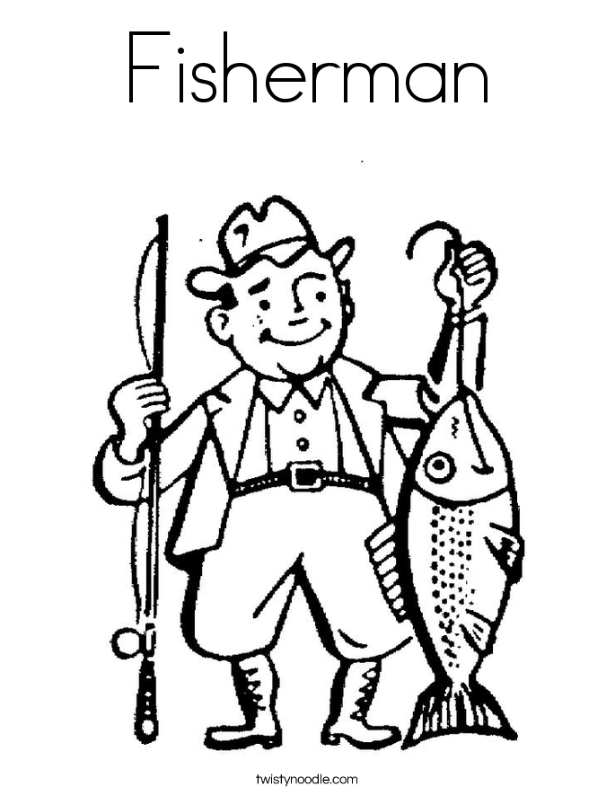 28 Fisherman Coloring Pages Fisherman Coloring Pages For Your