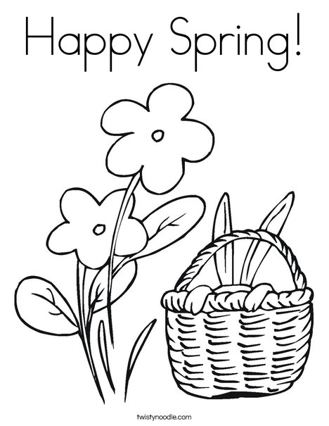 images of spring flowers coloring pages - photo #35