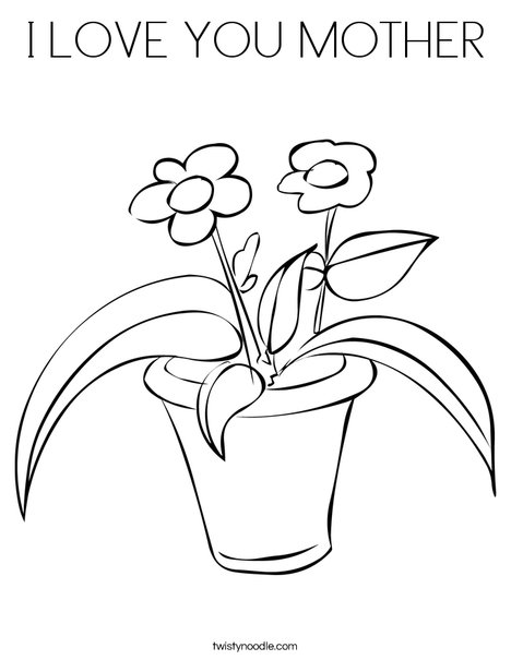 i love you coloring pages flowers - photo #6