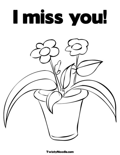 i miss u coloring pages - photo #7
