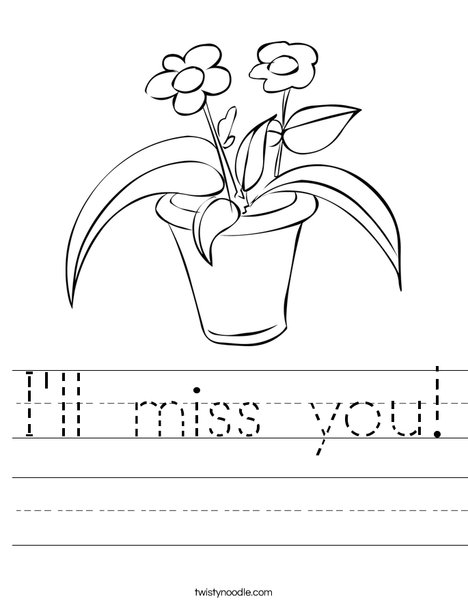 ill miss you coloring pages - photo #6