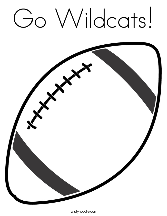 go wildcats coloring page
