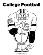 College Football Coloring Page
