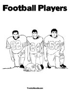 Football Players Coloring Page