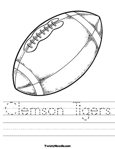 Clemson Coloring Pages