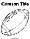 Crimson TideColoring Page
