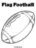 Flag FootballlColoring Page