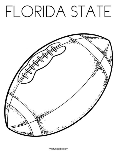 FLORIDA STATE Coloring Page - Twisty Noodle