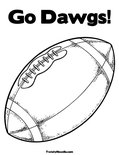Go Dawgs!Coloring Page