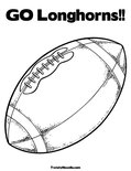 GO Longhorns!!Coloring Page