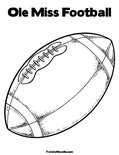 Ole Miss FootballColoring Page