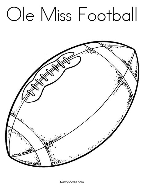 Ole Miss Football Coloring Page - Twisty Noodle Ole Miss Football Coloring Page - Twisty Noodle