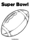 Super BowlColoring Page